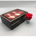 ΤΡΙΑΝΤΑΦΥΛΛΑ "ΑΠΟΧΥΜΩΜΕΝΑ¨" ΚΟΚΚΙΝΑ ROSEN  PRESERVED ROD